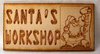 Schild "Santa's Workshop"